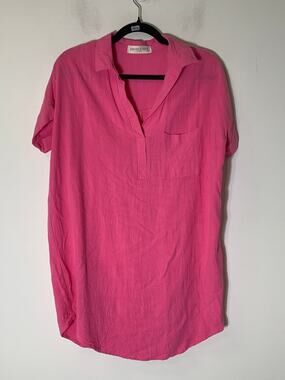 Pants Store Bright Pink Tunic Dress Sz S